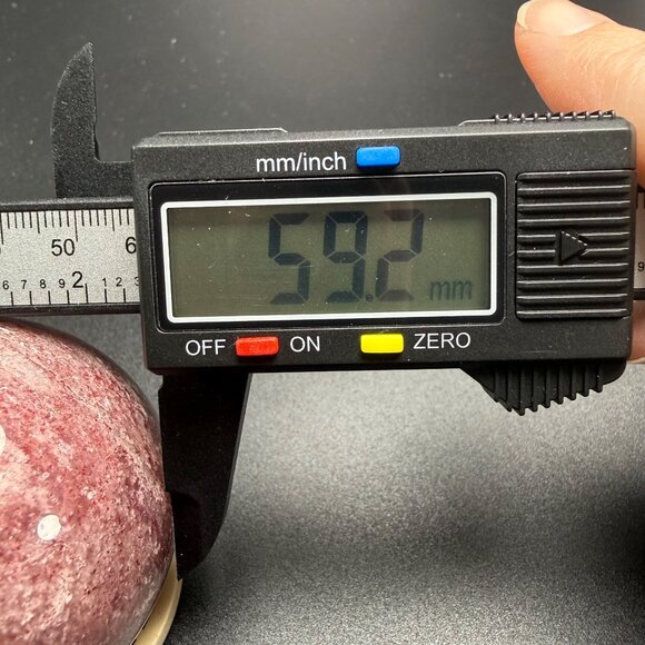 Natural Strawberry Quartz Sphere Stone Orb Healing Crystal 59.2mm 296g - Picture 4 of 7